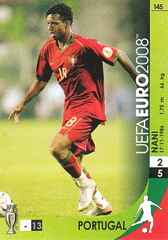 Nani Portugal Panini Euro 2008 Card Game #145